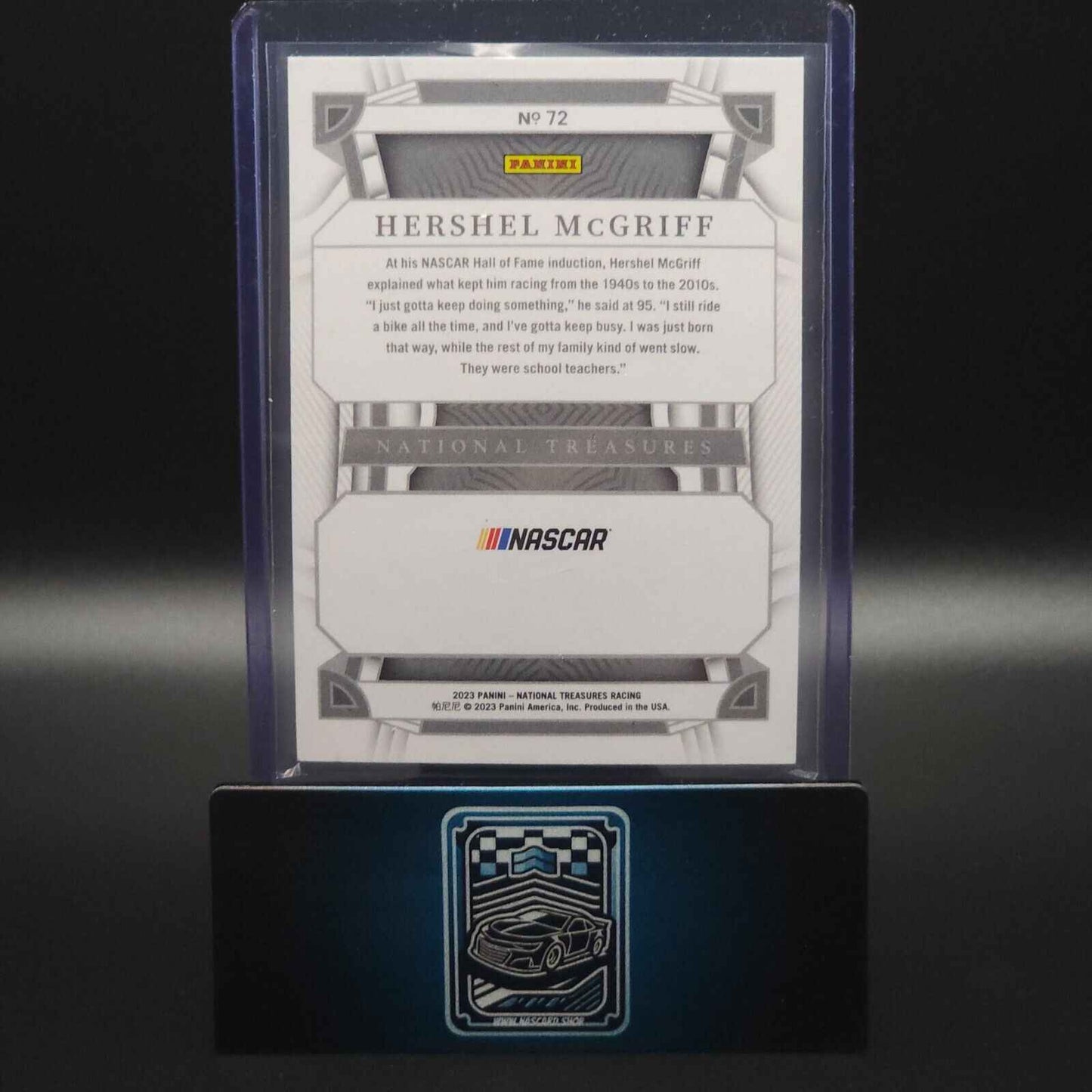 2023 National Treasures NASCAR Diamond Anniversary SIlver Hershel McGriff 15/15 - NASCARD.shop