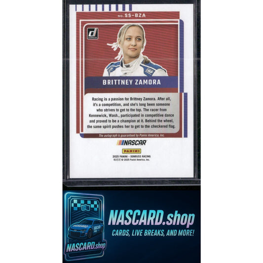 2025 Donruss #SS-BZA Brittney Zamora Signature Series