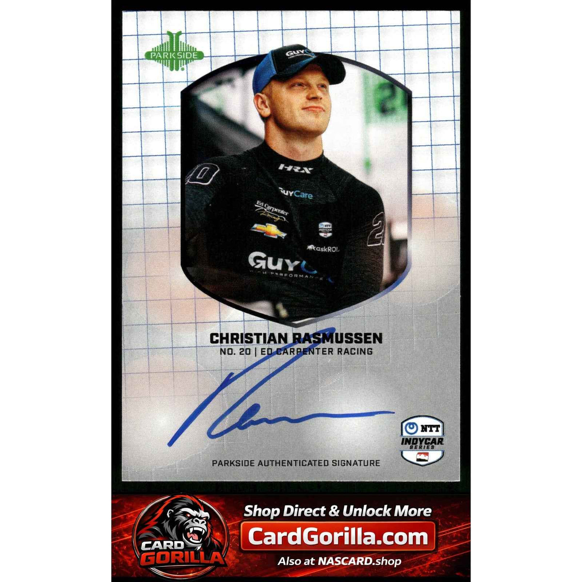 2025 Parkside IndyCar Collection #SSCR Christian Rasmussen Signature Series