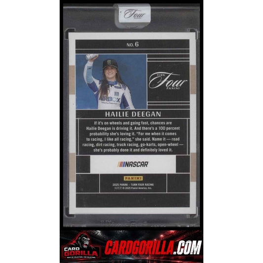 2025 Panini Turn Four #6 Hailie Deegan Red #/25