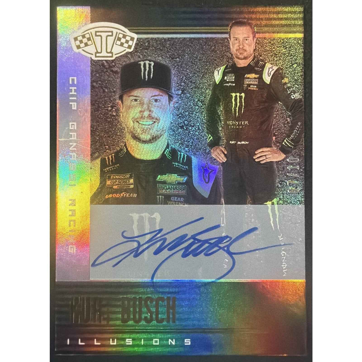 2020 Panini Chronicles Kurt Busch #15 Illusions Auto Gold 07/10