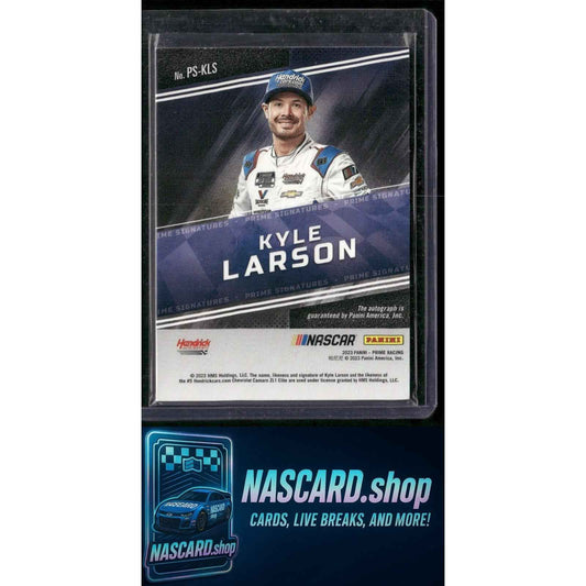 2023 Panini Prime #PS-KLA Kyle Larson Prime Signatures Red #/25