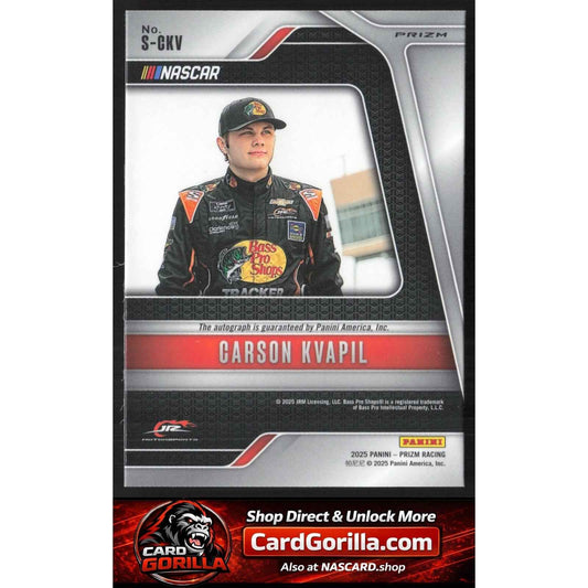 2025 Panini Prizm #S-CKV Carson Kvapil Scripts Green