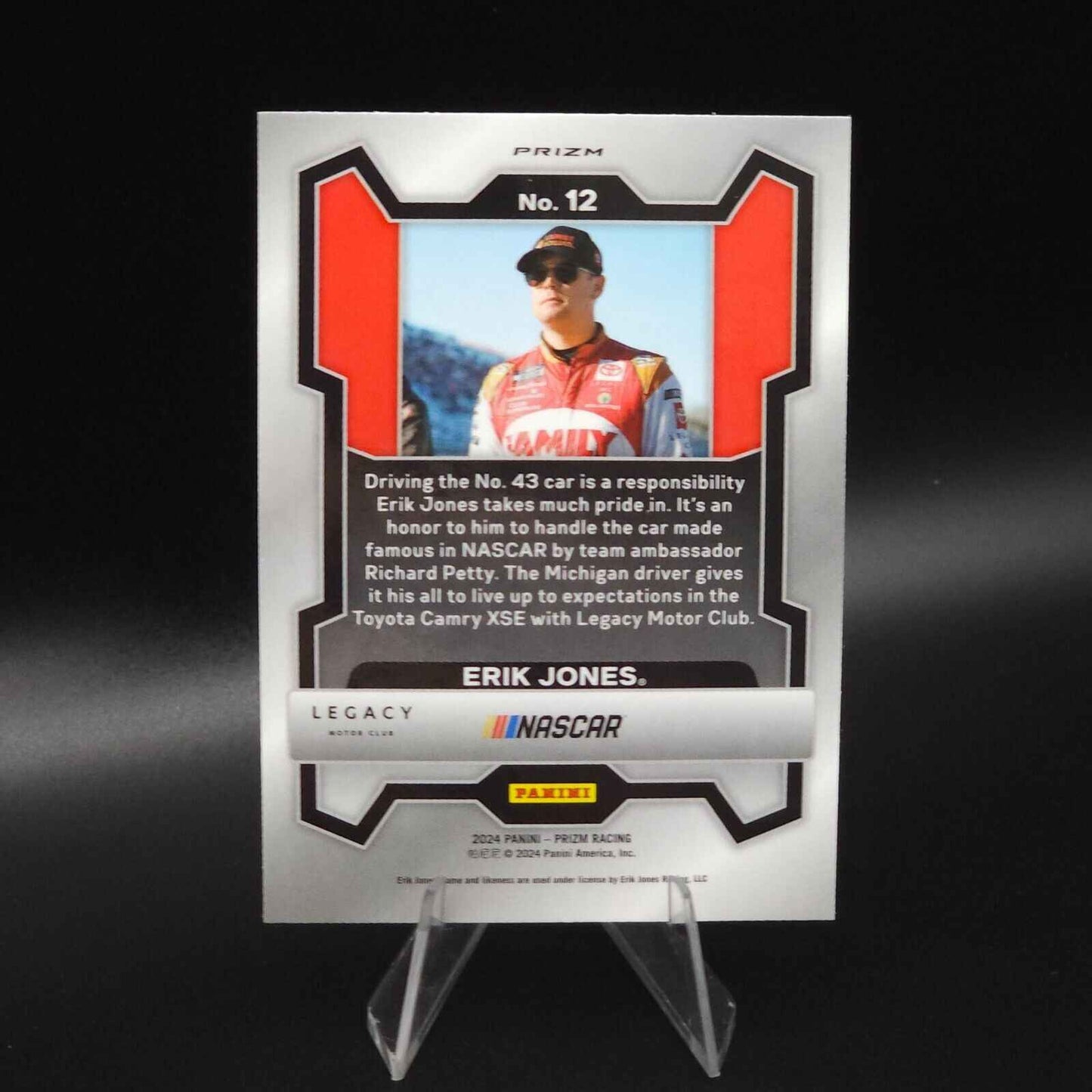 2024 Panini Prizm - Green Prizm #12 Erik Jones - NASCARD.shop