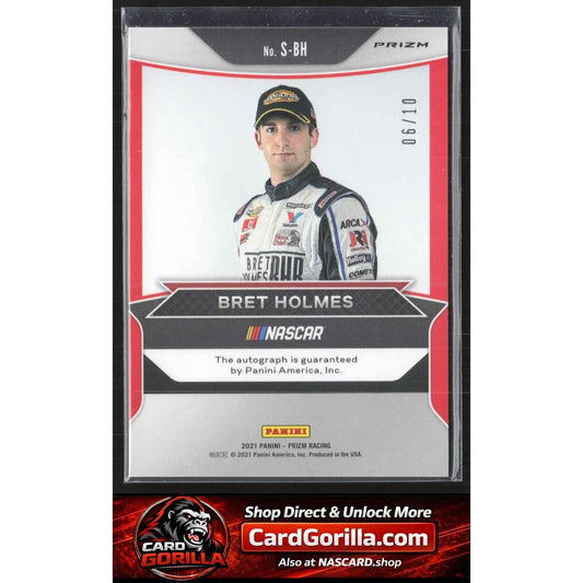 2021 Panini Prizm #S-BH Bret Holmes Signing Sessions Gold Prizm #/10