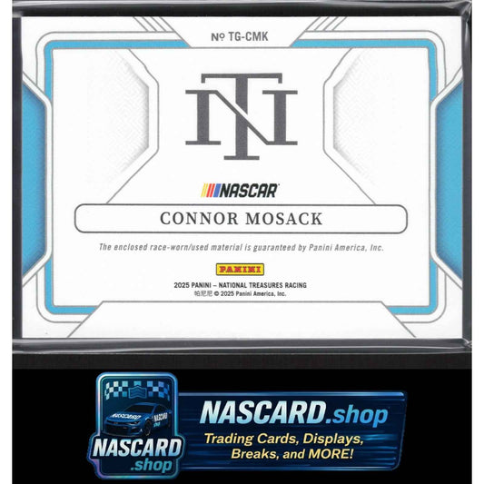 2025 Panini National Treasures #TG-CMK Connor Mosack Track Gear #99