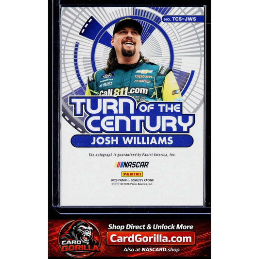 2026 Donruss #TCS-JWS Josh Williams Turn Of The Century Signatures
