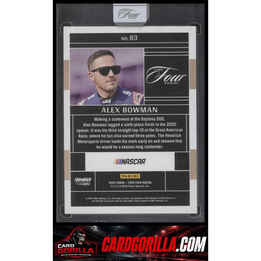 2025 Panini Turn Four #83 Alex Bowman #/75