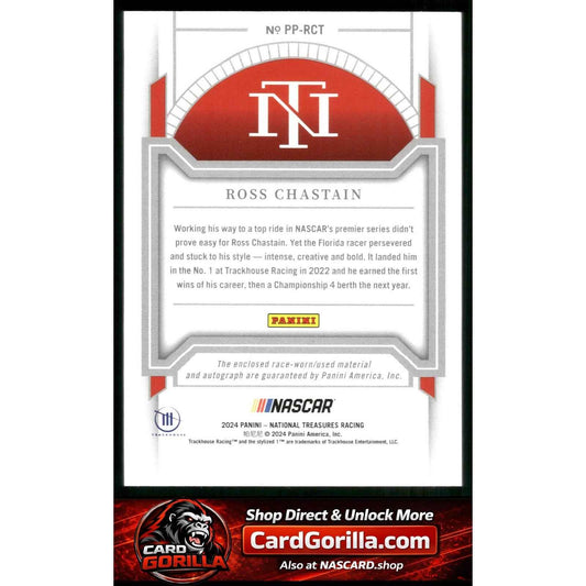 2024 Panini National Treasures Ross Chastain Premium Patches Holo Silver #/25