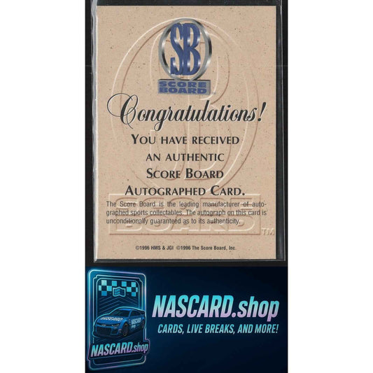 1997 Score Board #NNO Jeff Gordon Autographs #/250