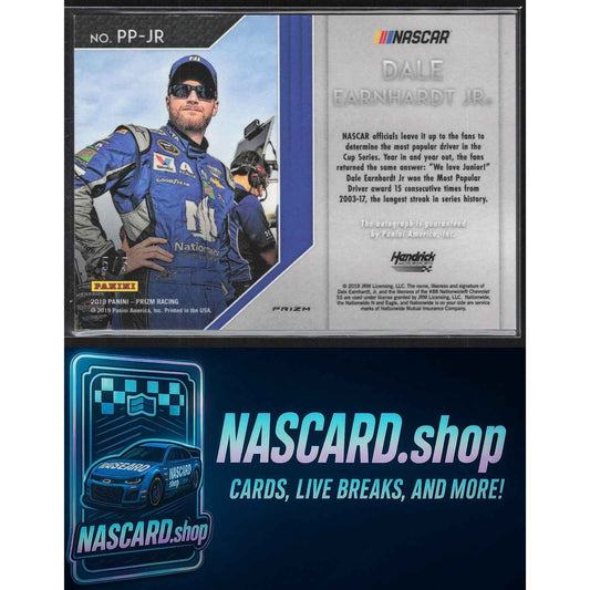 2019 Panini Prizm Dale Earnhardt Jr Patented Penmanship Rainbow Prizm #5/5