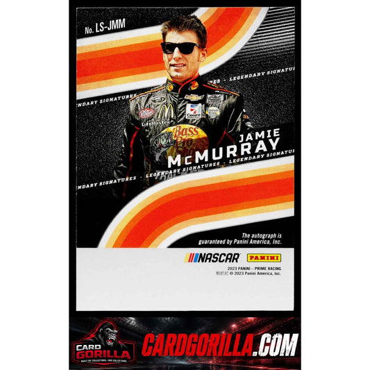 2023 Panini Prime #LS-JMM Jamie McMurray Legendary Signatures Holo Silver #/10