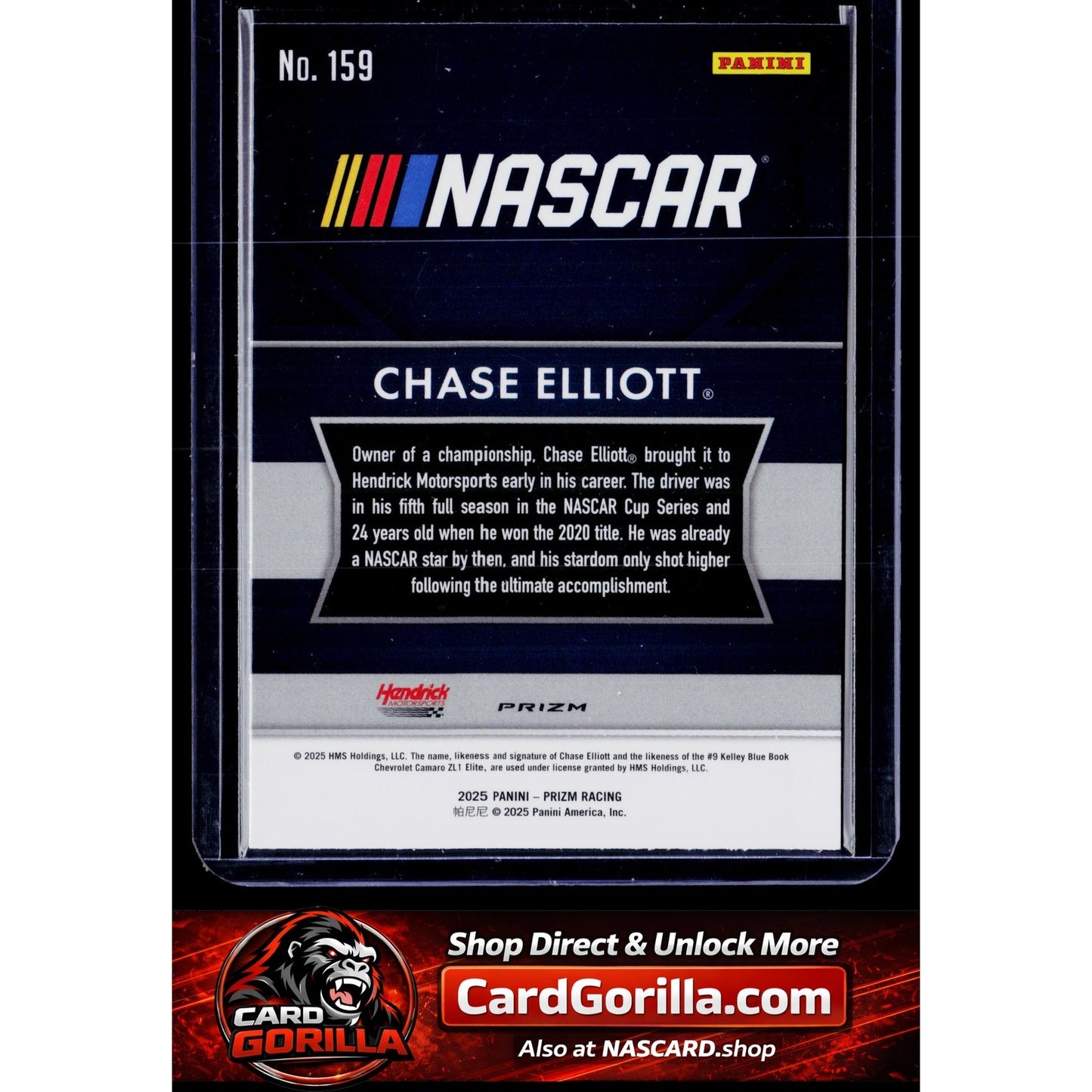 2025 Panini Prizm #159 Chase Elliott White Sparkle