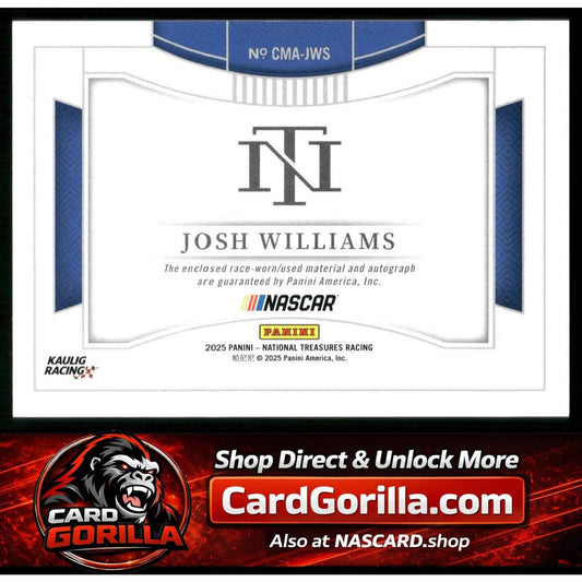 2025 Panini National Treasures Josh Williams Colossal Material Auto Red #/11