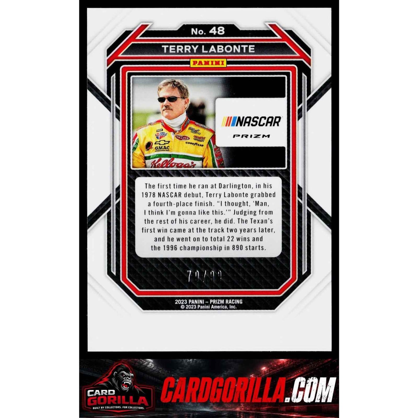 2023 Panini Prizm #48 Terry Labonte Carolina Blue Scope #/99