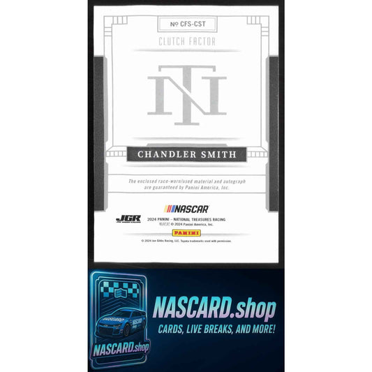 2024 Panini National Treasures Chandler Smith Clutch Factor Signatures #/49