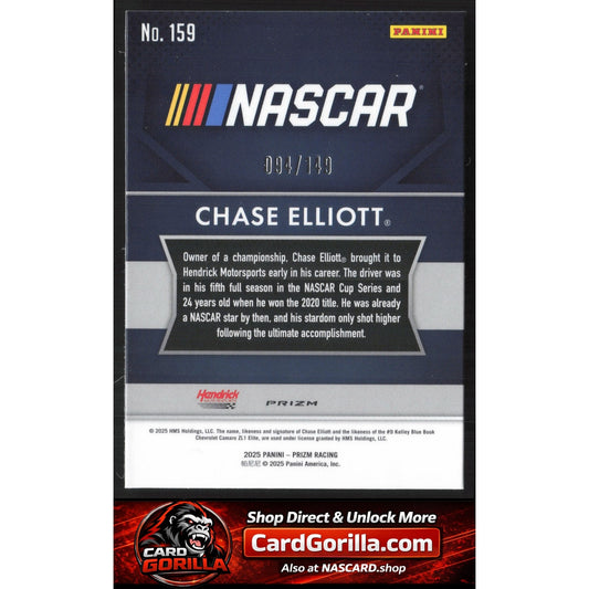 2025 Panini Prizm #159 Chase Elliott Green Scope #/149
