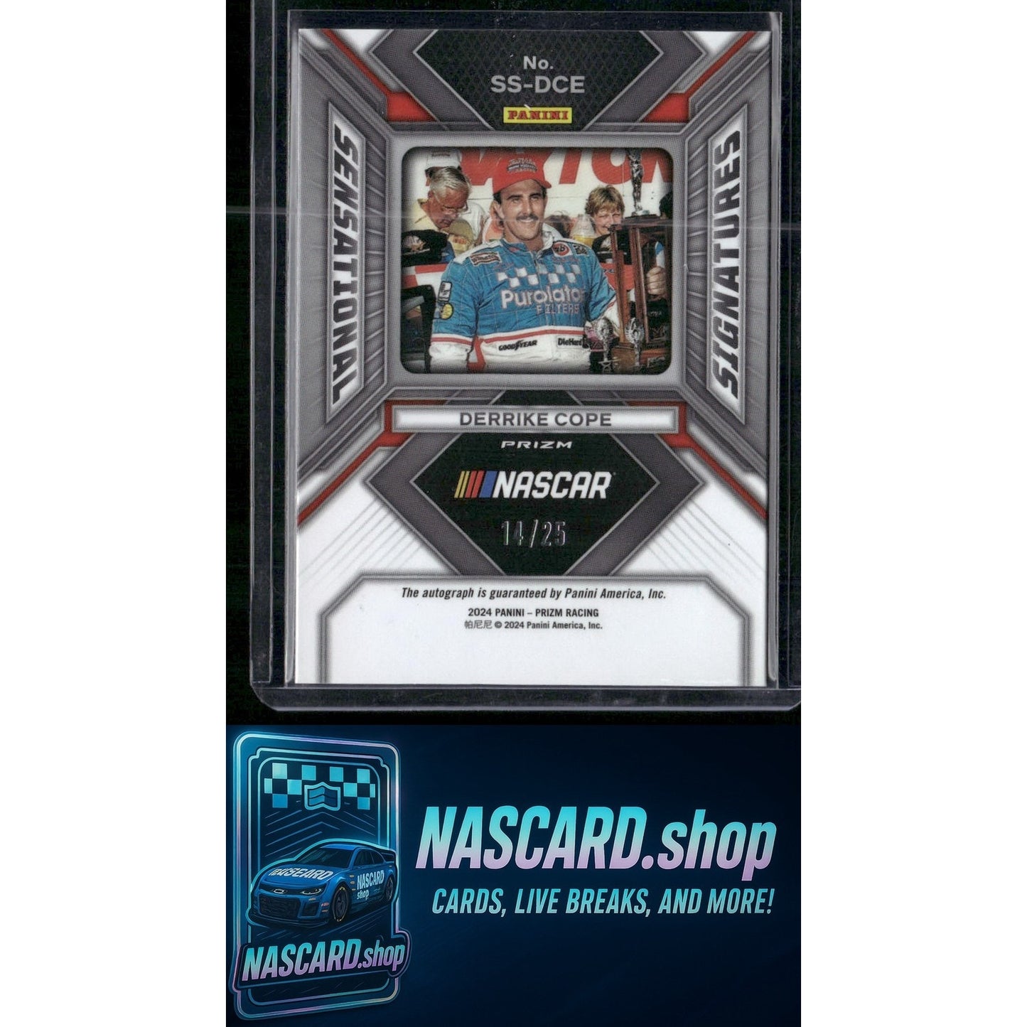 2024 Panini Prizm #SS-DCE Derrike Cope Sensational Signatures Mojo #/25