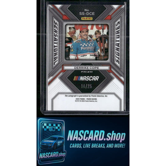 2024 Panini Prizm #SS-DCE Derrike Cope Sensational Signatures Mojo #/25