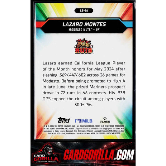 2025 Topps Pro Debut #LE-16 Lazaro Montes League Elites