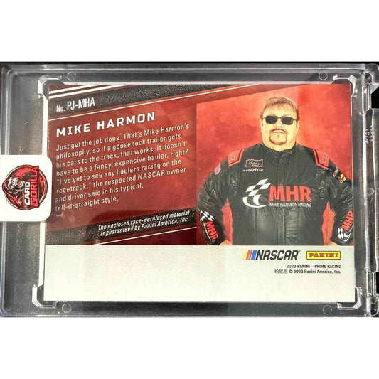 2023 Panini Prime #PJ-MHA Mike Harmon Prime Jumbo Series Sponsor #1/1