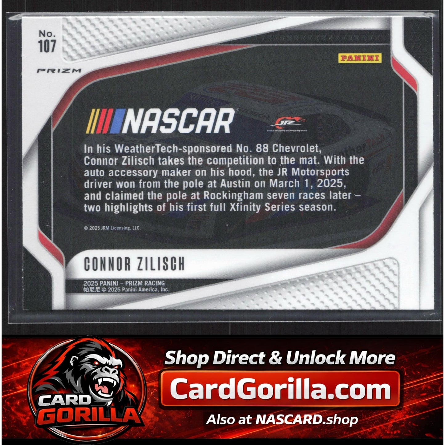 2025 Panini Prizm #107 Connor Zilisch Silver