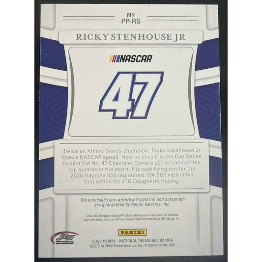 2022 Panini National Treasures Ricky Stenhouse Jr. Premium Patches /5