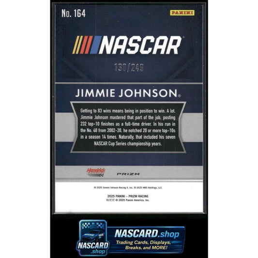 2025 Panini Prizm #164 Jimmie Johnson Red #/249