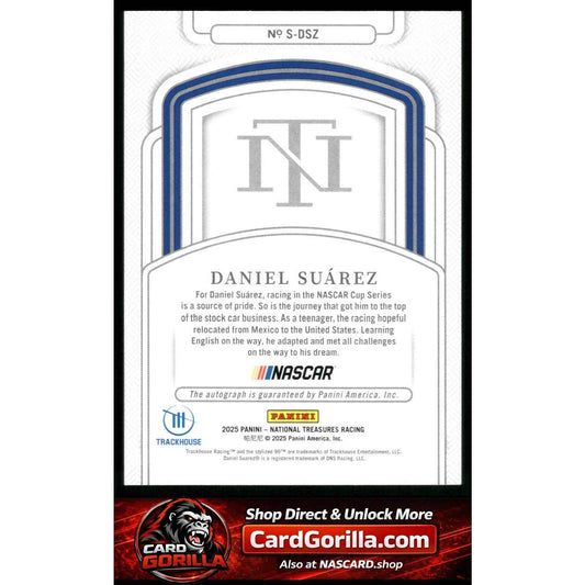 2025 Panini National Treasures #S-DSZ Daniel Suarez Signatures #/35