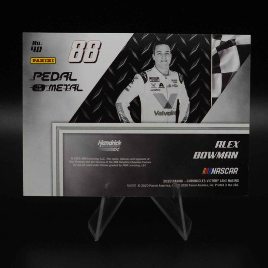 2020 Panini Chronicles - Pedal to the Metal Gold #40 Alex Bowman /10 - NASCARD.shop