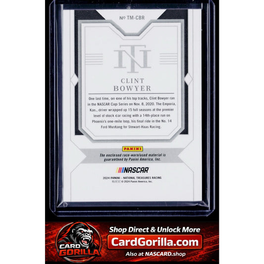 2024 Panini National Treasures #TM-CBR Clint Bowyer Timeline Materials #/99