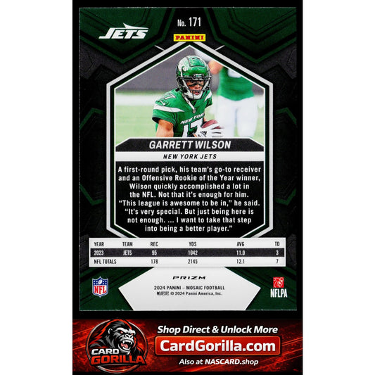 2024 Panini Mosaic #171 Garrett Wilson Mosaic Camo Pink