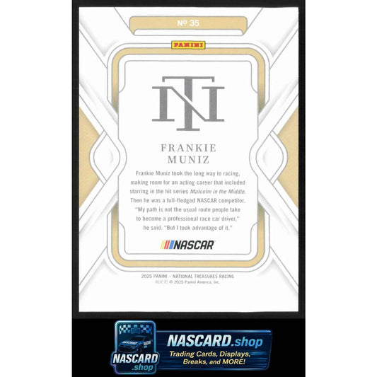 2025 Panini National Treasures #35 Frankie Muniz Gold #01/15 RC