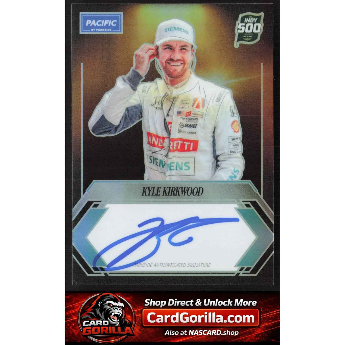 2025 Parkside Indy 500 Pacific #PP-KK Kyle Kirkwood Signature Series