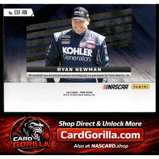 2023 Panini Prime #SSF-RN Ryan Newman Souvenir Signatures Tires #/25