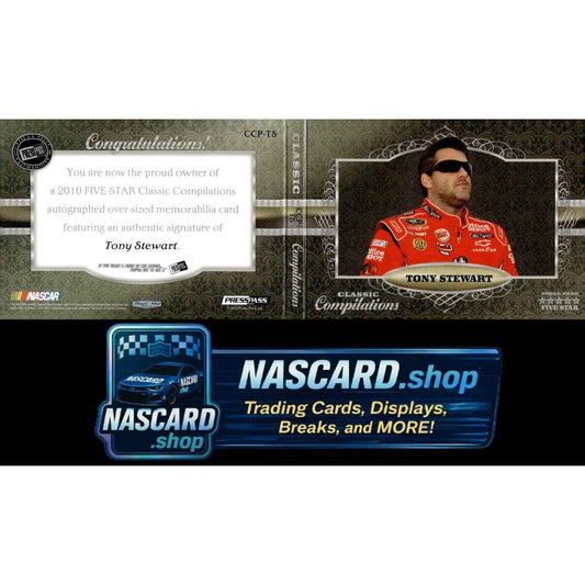 2010 Press Pass Five Star Tony Stewart Smoke Patch Booklet #1/1