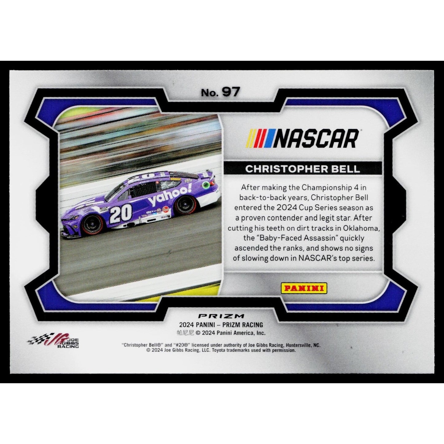 2024 Panini Prizm #97 Christopher Bell White Sparkle