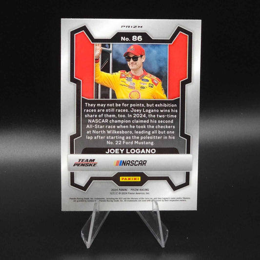2024 Panini Prizm Racing Red Cracked Ice #86 Joey Logano - NASCARD.shop