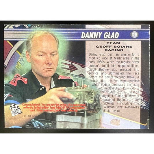 1995 Press Pass VIP Danny Glad #56 Auto