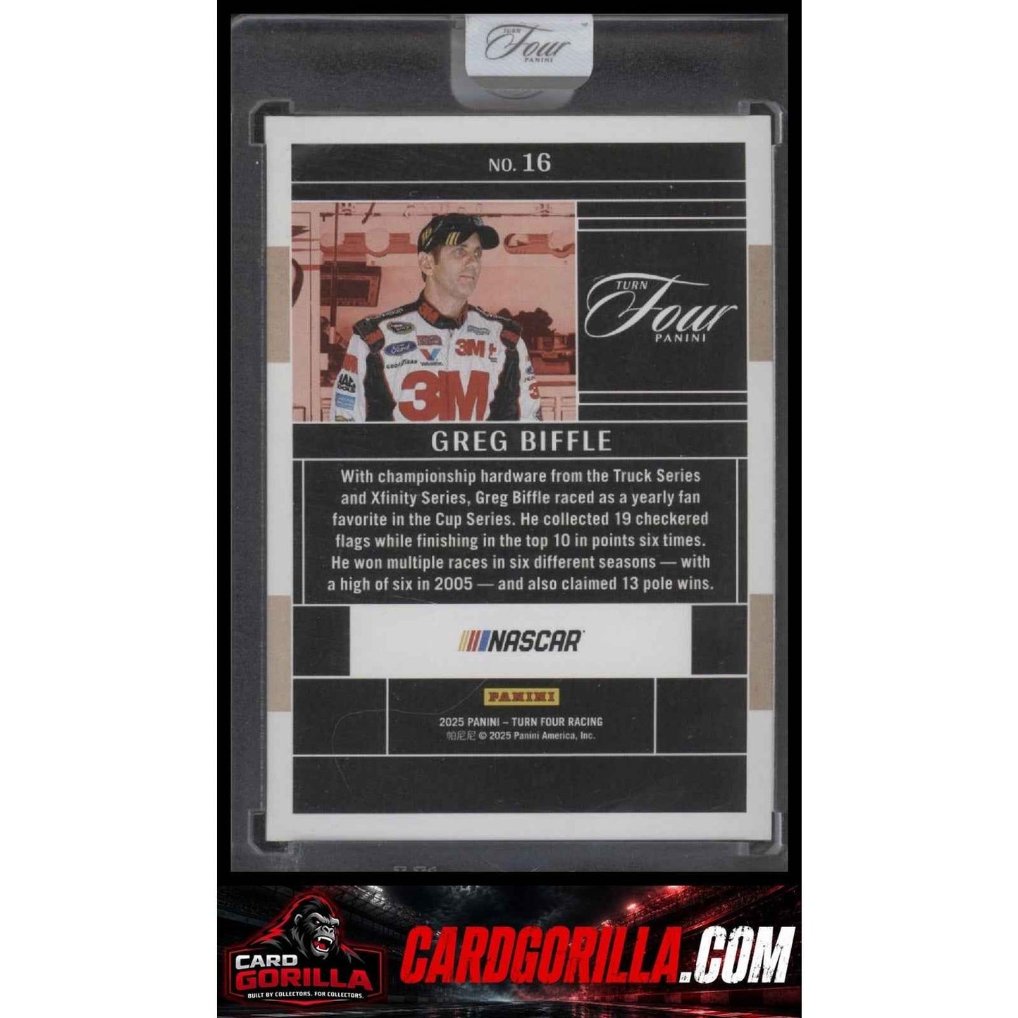 2025 Panini Turn Four #16 Greg Biffle #/75