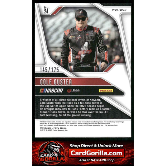 2025 Panini Prizm #24 Cole Custer Red Power #/175