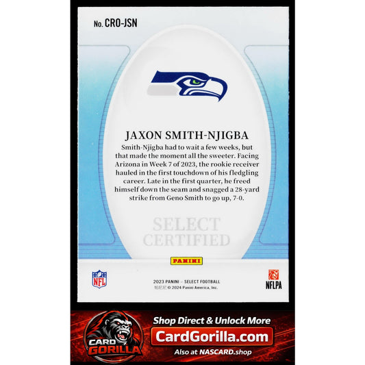 2023 Panini Select #CRO-JSN Jaxon Smith-Njigba Select Certified Rookies