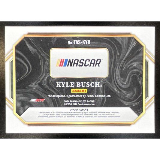 2024 Panini Select Nascar Kyle Busch #TAS-KYB Trackside Action Signatures Auto