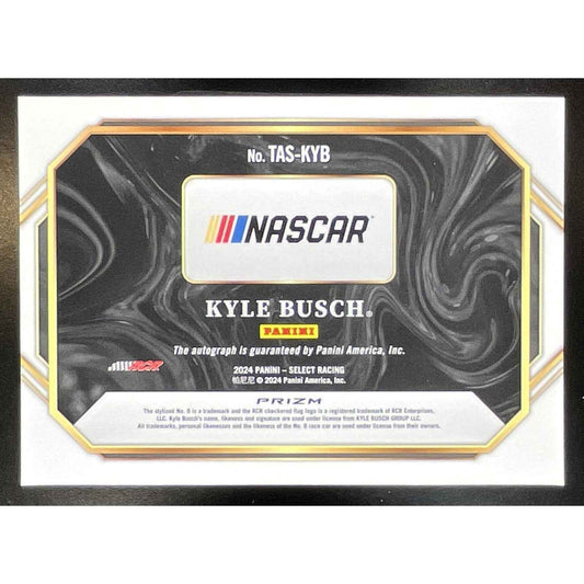 2024 Panini Select Nascar Kyle Busch #TAS-KYB Trackside Action Signatures Auto