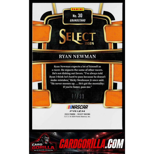 2024 Panini Select #30 Ryan Newman White Prizms #/99