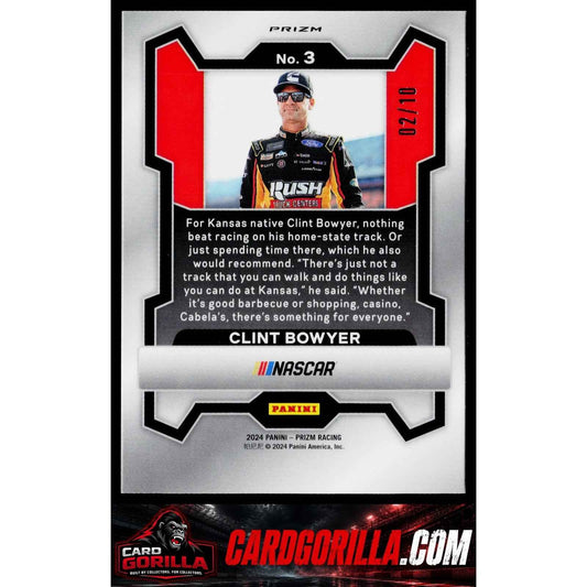 2024 Panini Prizm #3 Clint Bowyer Gold #/10