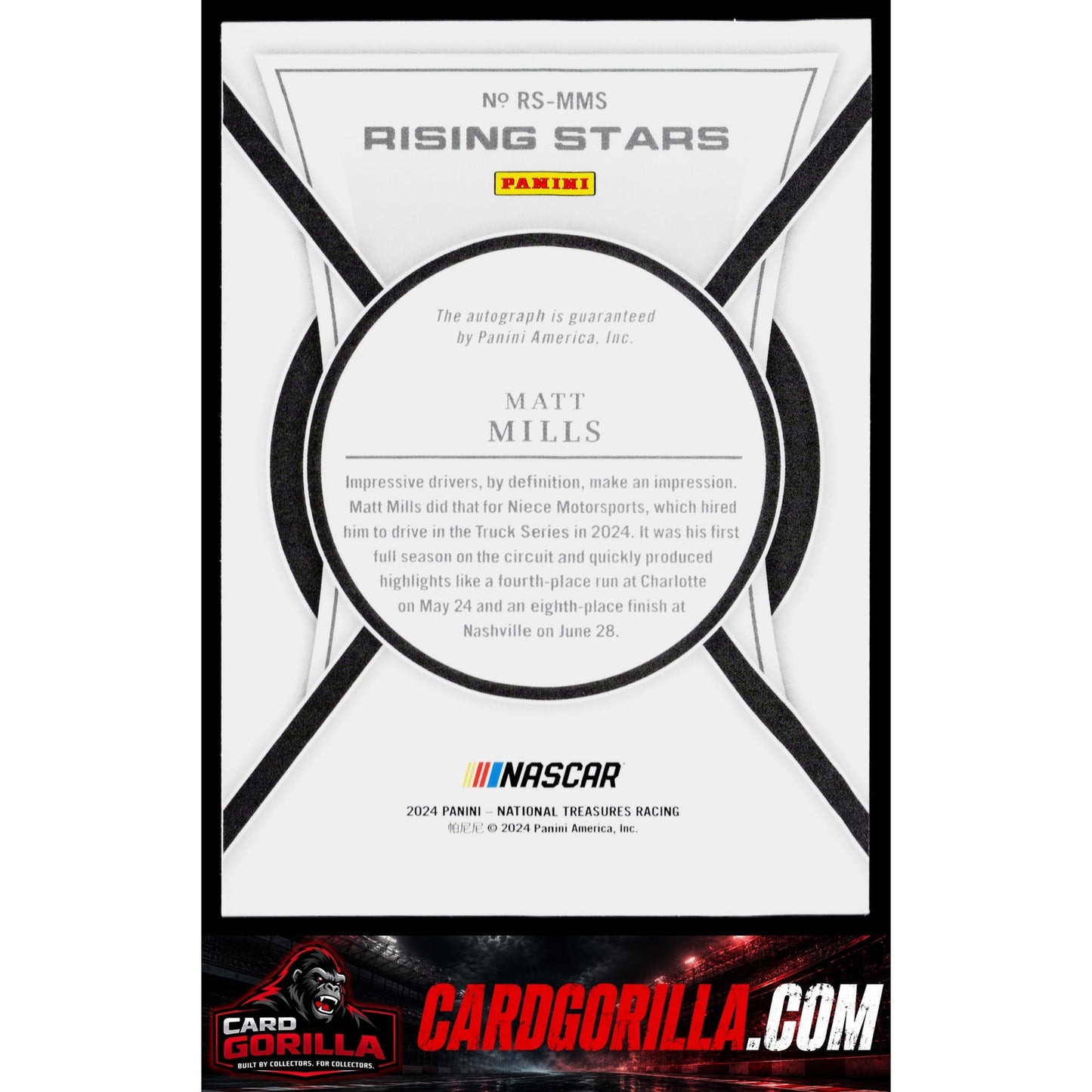 2024 Panini National Treasures #RS-MMS Matt Mills Rising Stars #/99