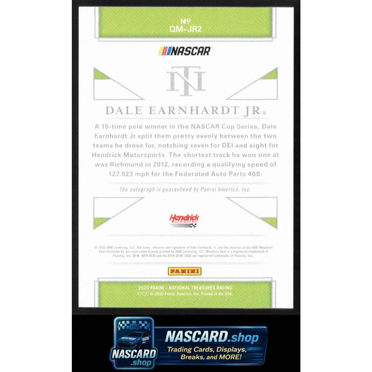 2020 Panini National Treasures #QM-JR2 Dale Earnhardt Jr. Qualifying Marks #/99