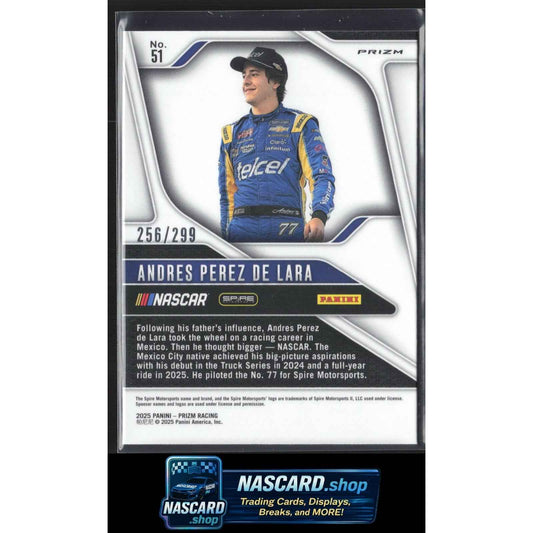 2025 Panini Prizm #51 Andres Perez De Lara Pulsar #/299