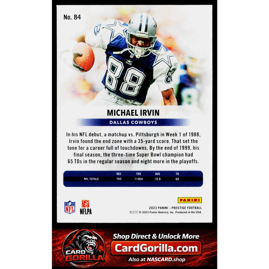 2023 Panini Prestige #84 Michael Irvin Xtra Points Diamond